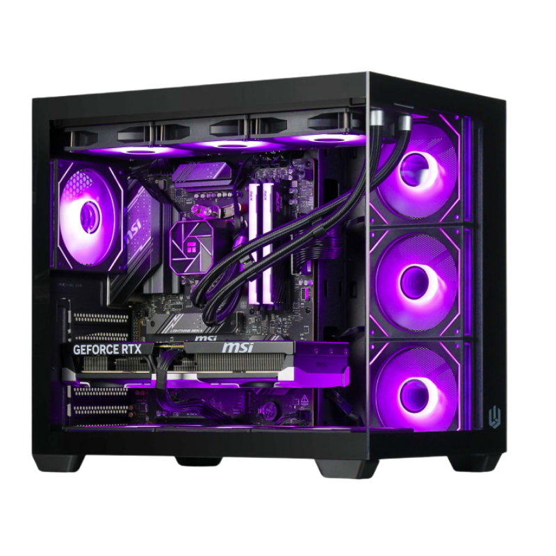 PC Gamer DARK avec NVIDIA GeForce RTX 5080 16 Go et AMD Ryzen 7 9850X3D (4.7 GHz / 5.6 GHz) - Tray